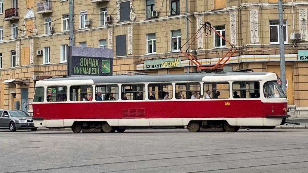 Трамвай 27 Харків на маршруті