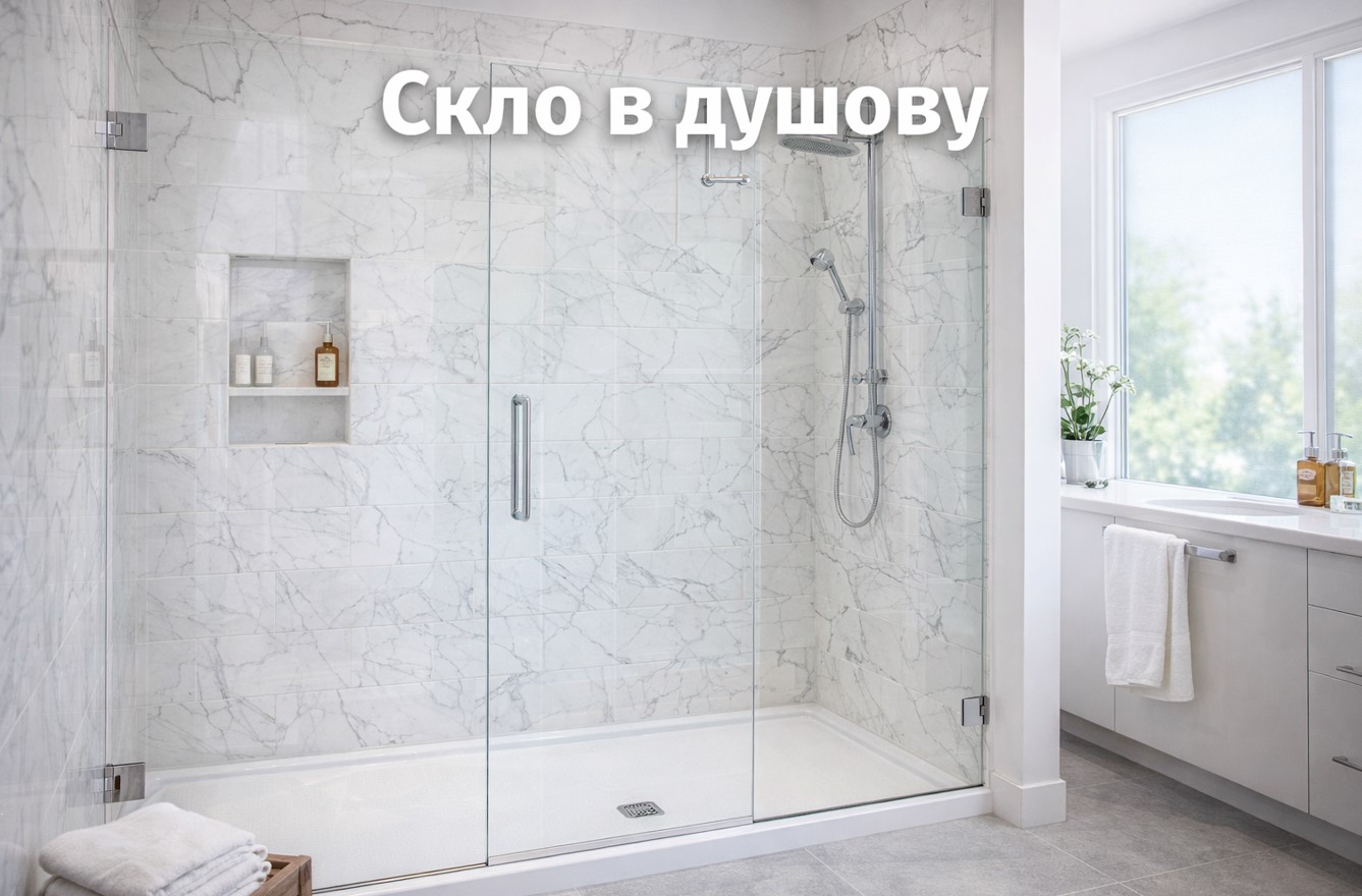 Скло в душову