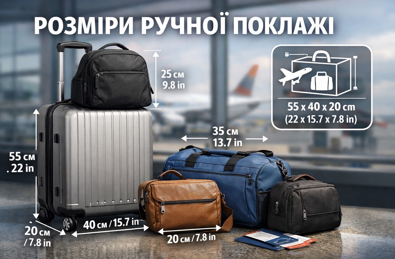 Розміри ручної поклажі