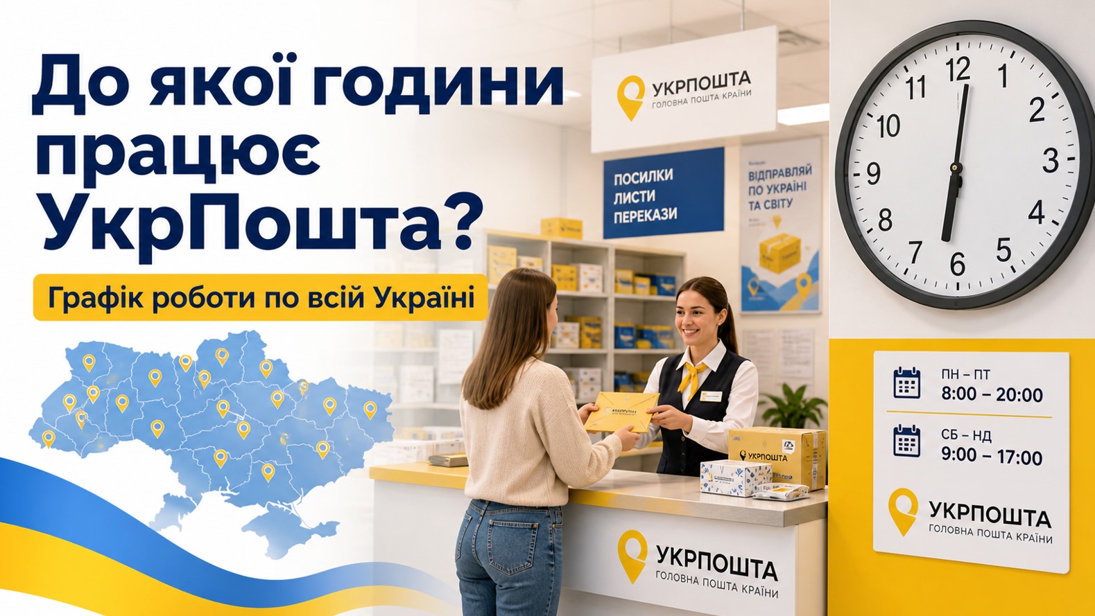 До якої години працює УкрПошта