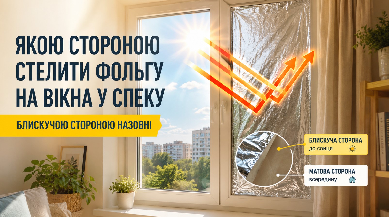 Якою стороною стелити фольгу