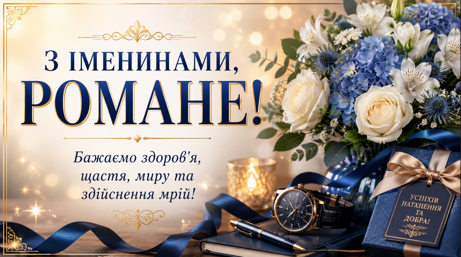 Вітання з іменинами Романа